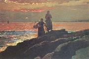 Sunset, Saco Bay, Winslow Homer